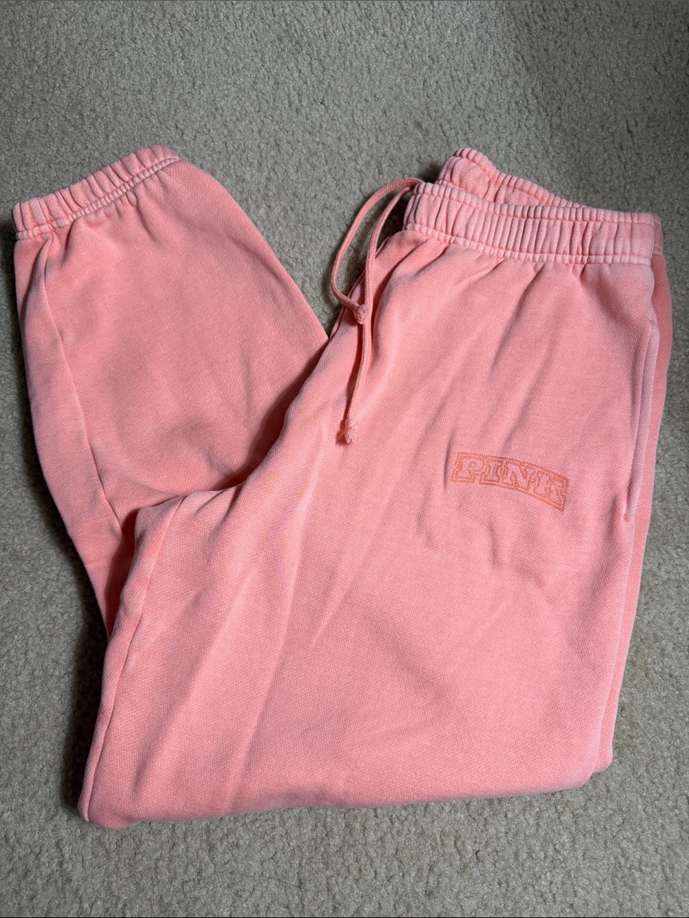 Victoria’s Secret PINK Coral Sweatpants Size M